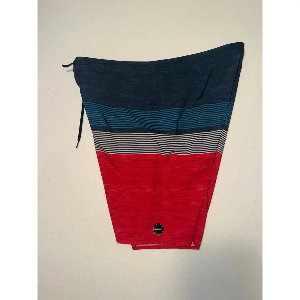 O’Neal hyperfreak heist red & white & blue  boardshorts